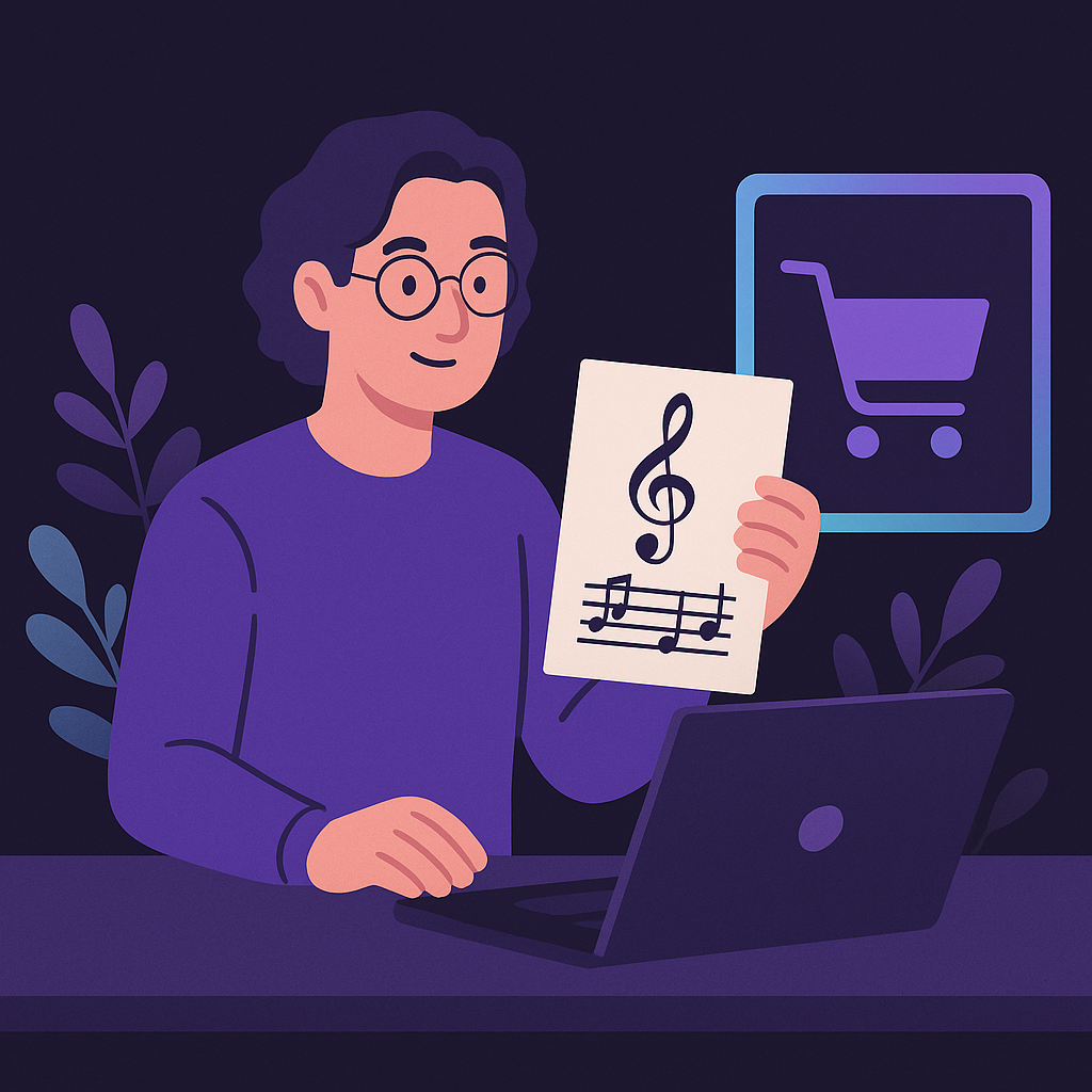 Professor de Música: Como Vender Apostilas, Partituras e Recursos Online